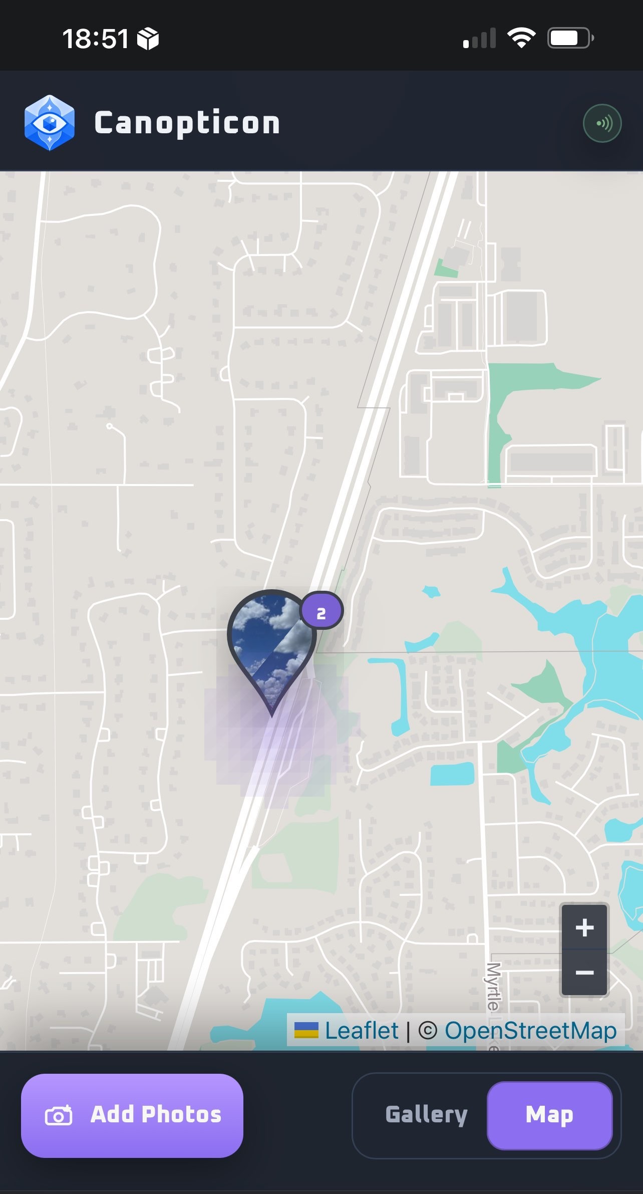 Canopticon local map view