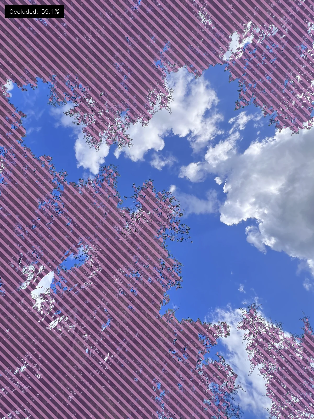 Sky segmentation overlay